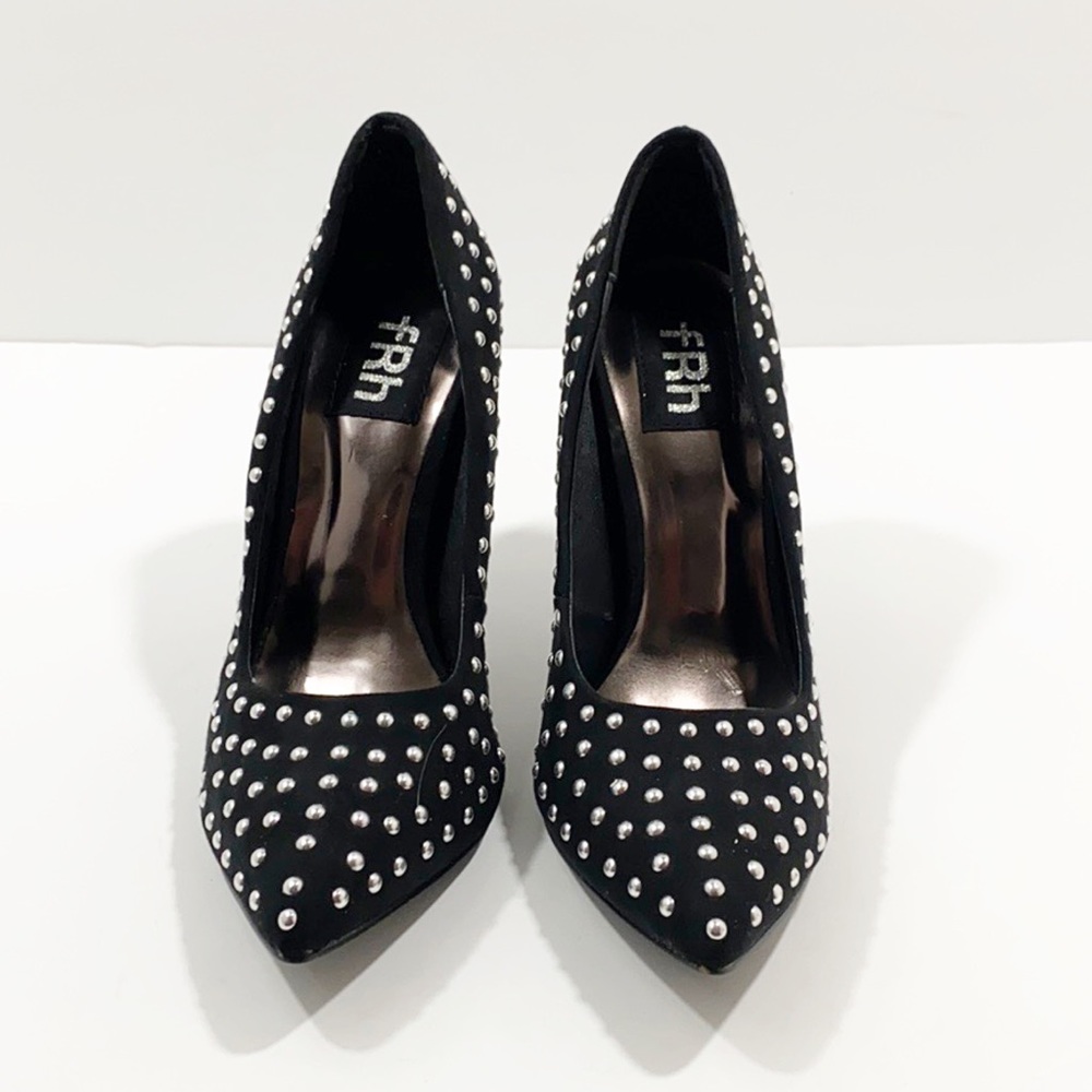 FRH black studded heels size 8.5